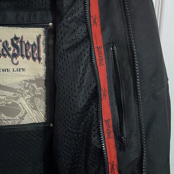 Men's black STREETS & STEEL Shell jacket with protection. Size XL - Picture 7 of 11